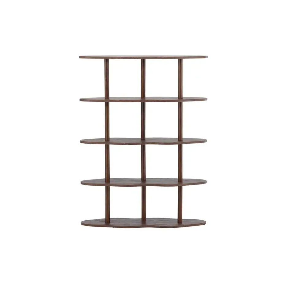 Wandkast Donkerbruin - 105x30x140cm - Moln