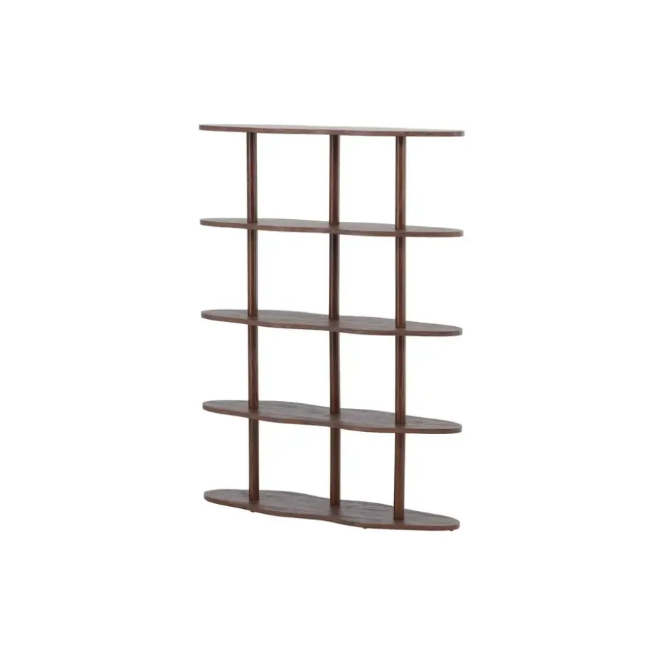 Wandkast Donkerbruin - 105x30x140cm - Moln