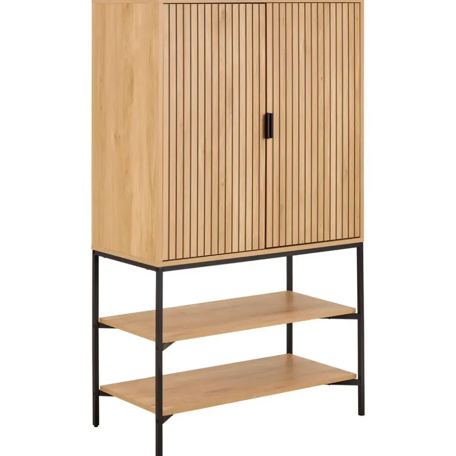 Wandkast Naturel Eikenlook - 80x40x140cm - Juna