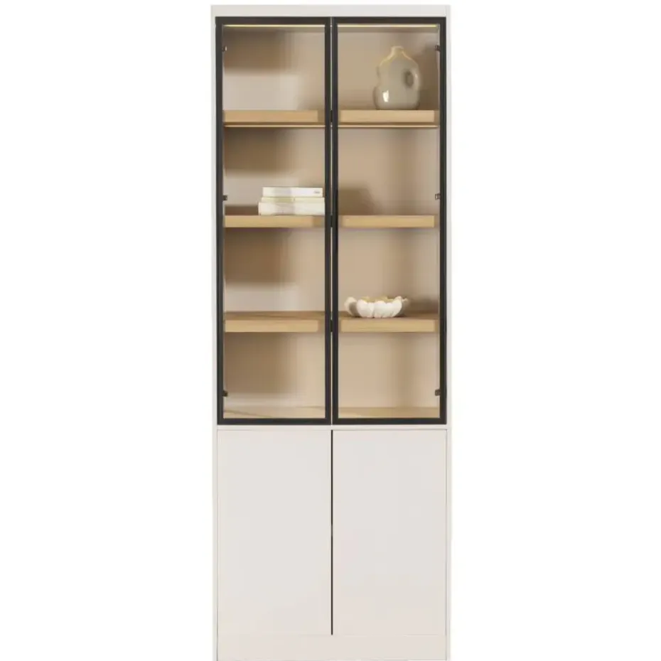 Wandkast Virgil - zand - 220x80x40 cm