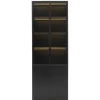 Wandkast Virgil - zwart - 220x80x40 cm
