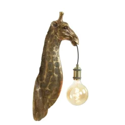 Wandlamp Giraffe - Antiek Brons - 20.5x19x61cm