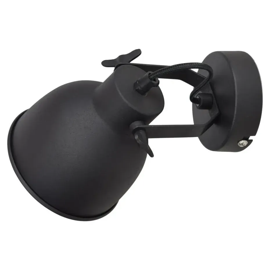 Wandlamp Industrial Large Ø14cm Vintage black