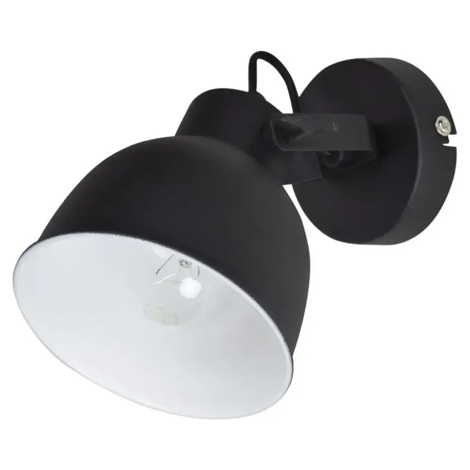 Wandlamp Industrial Large Ø14cm Vintage black