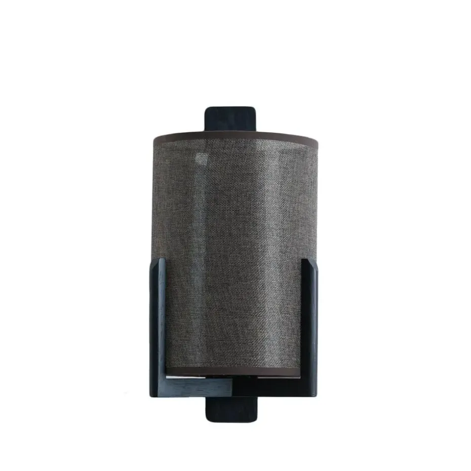 Wandlamp Litto - Mat zwart - 22x18x36cm