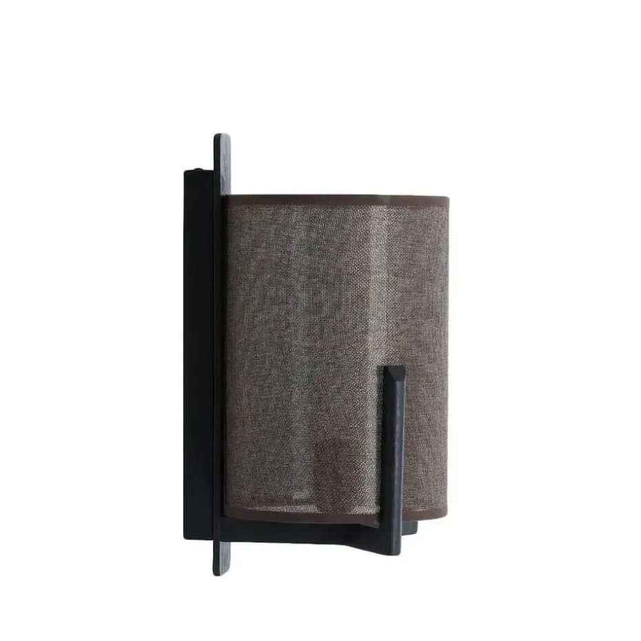 Wandlamp Litto - Mat zwart - 22x18x36cm