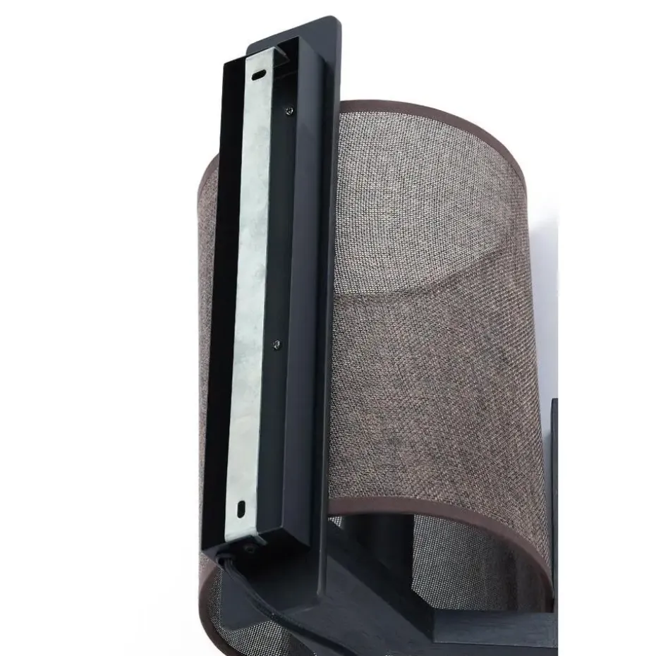 Wandlamp Litto - Mat zwart - 22x18x36cm