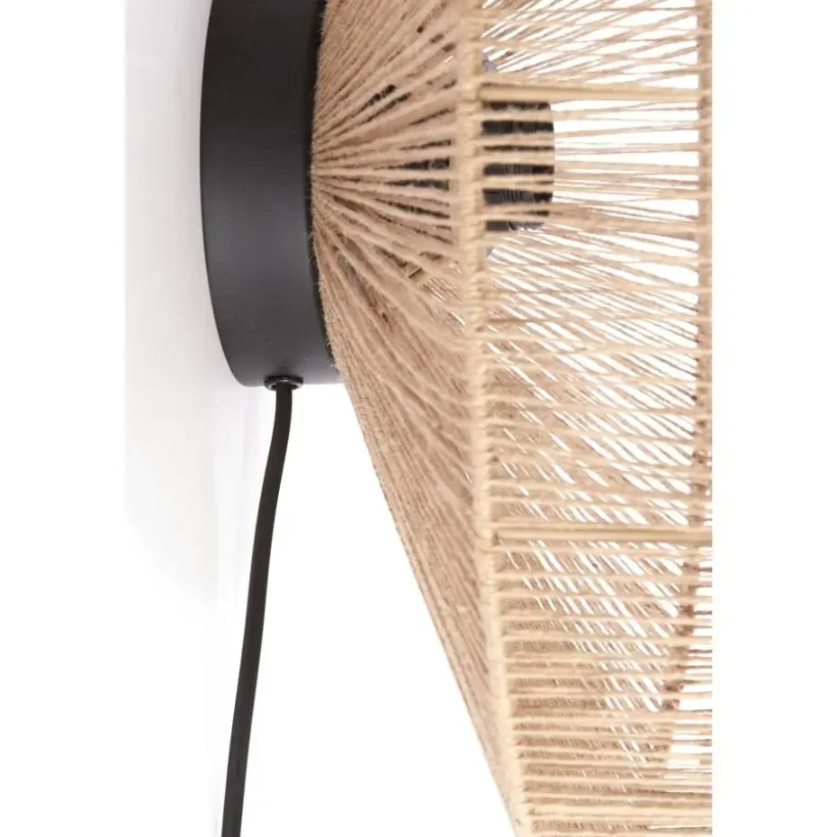 Wandlamp Lyra - Bruin - Ø43cm