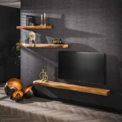 Wandplank Acaciahout 200cm - 200x25x8cm - Plank Tree
