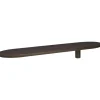 Wandplank Daan - donkerbruin essenhout - 80x18 cm