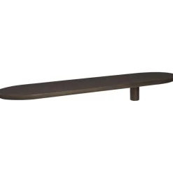 Wandplank Daan - donkerbruin essenhout - 80x18 cm