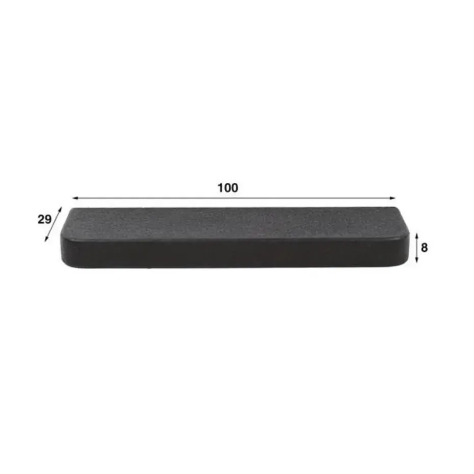 Wandplank Grijs Metaal - 100x29x8cm - Metallic