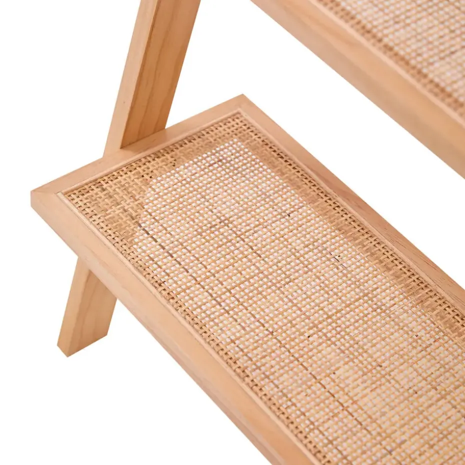 Wandplank Ladder van Massief Natuurlijk Hout