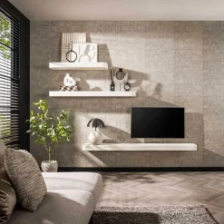 Wandplank Solero 150 cm-marmer composiet