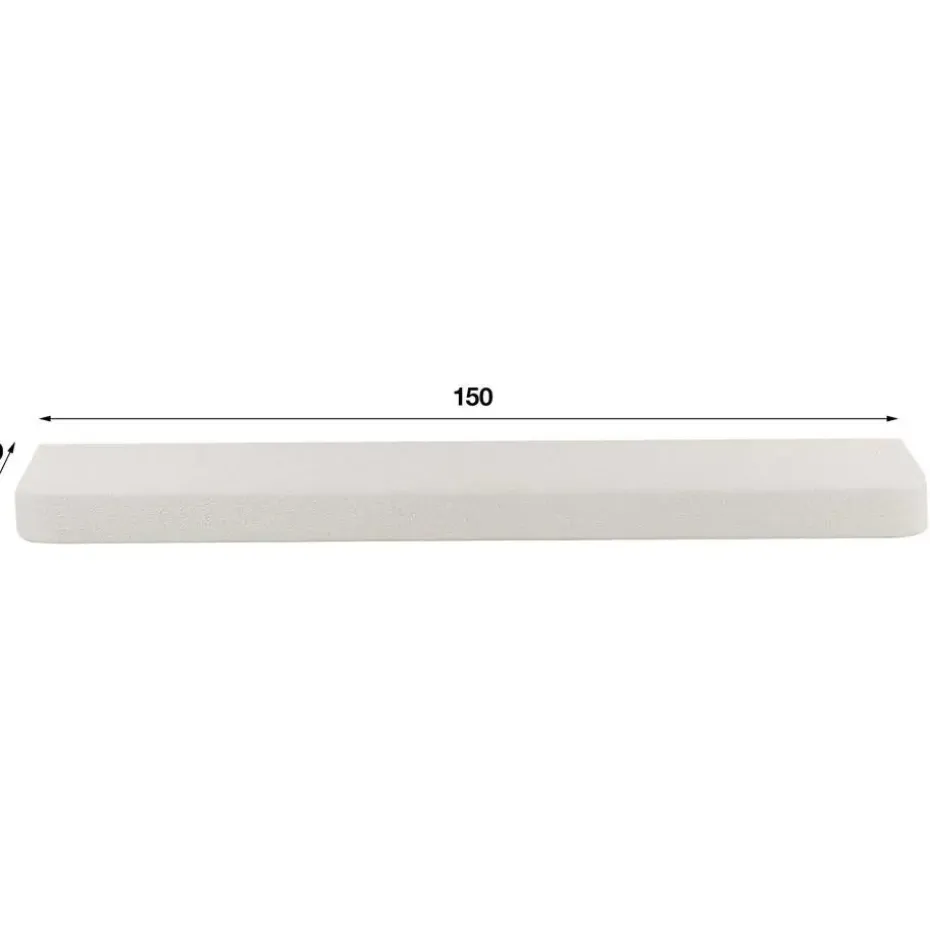 Wandplank Solero 150 cm-marmer composiet