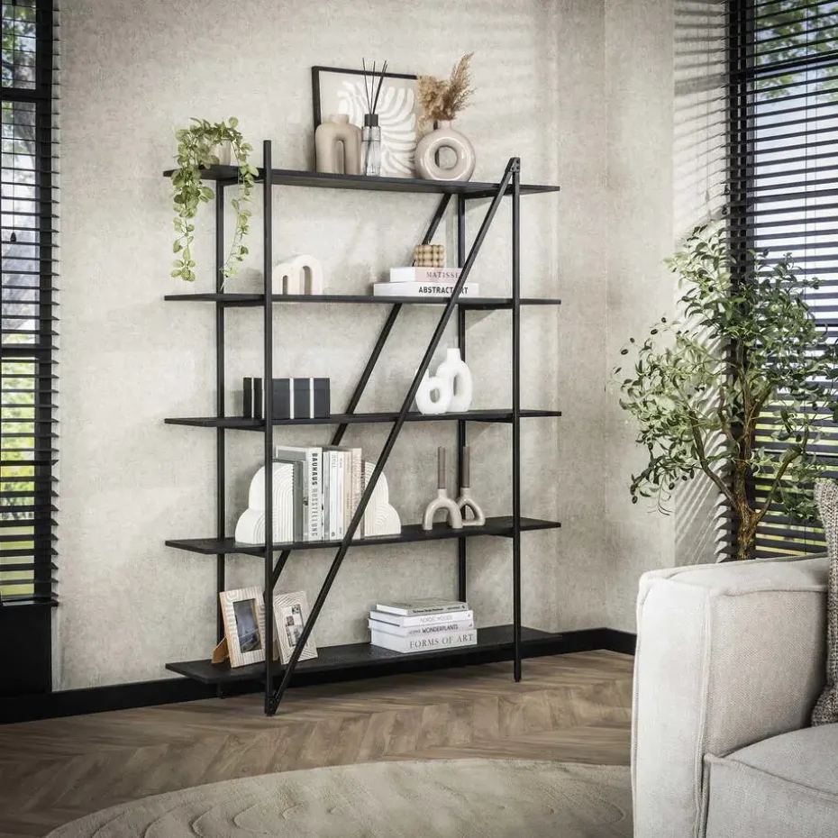 Wandrek - Metaal - 140x180cm - Zwart - Piega