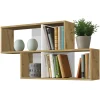 Wandrek Nora - eikenkleur/wit - 53x100x19,5 cm