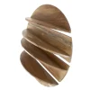 Wandschap - 4-Delig Rond - Hout - Naturel - Margosa