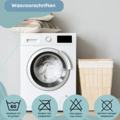 Waterdichte Matrasbeschermer Splittopper Hoeslaken Badstof-Lits-jumeaux (180x...