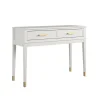 Westerleigh - Consoletafel met 2 laden in wit MDF