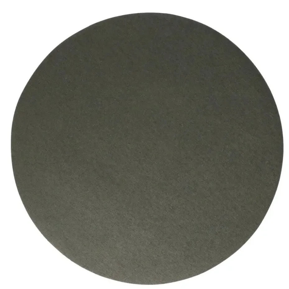 Wicotex Placemats Uni - donker grijs - rond 38cm - Teflon coating