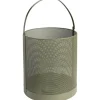 Windlicht Malaga - groen - 20xØ20 cm