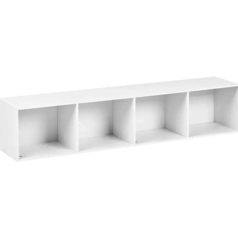 WINNIPEG - Boekenkast 4 planken - Wit - Vezelplaat