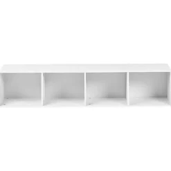 WINNIPEG - Boekenkast 4 planken - Wit - Vezelplaat