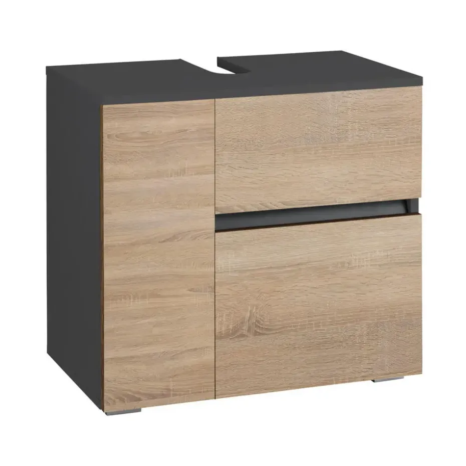 Wisla - Badmeubel 60 cm 1-lade, 1 klep, 1 deur spaanplaat