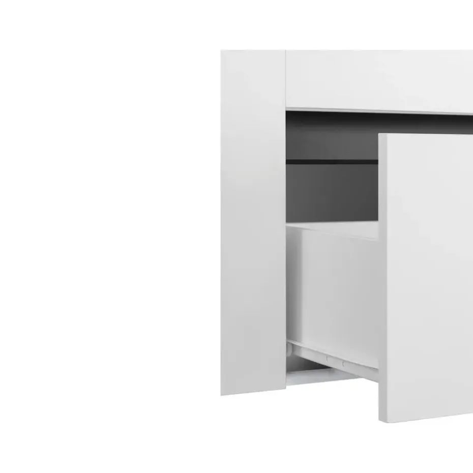 Wisla - Badmeubel 80 cm 1-lade, 1 klep, 1 deur wit spaanplaat