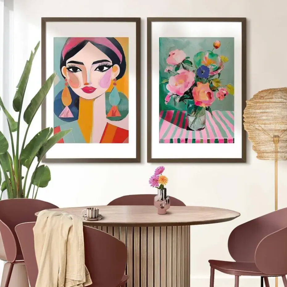 Wissellijst hout Poster 61x91,5 of 50x70 Walnoot - 61 x 91,5