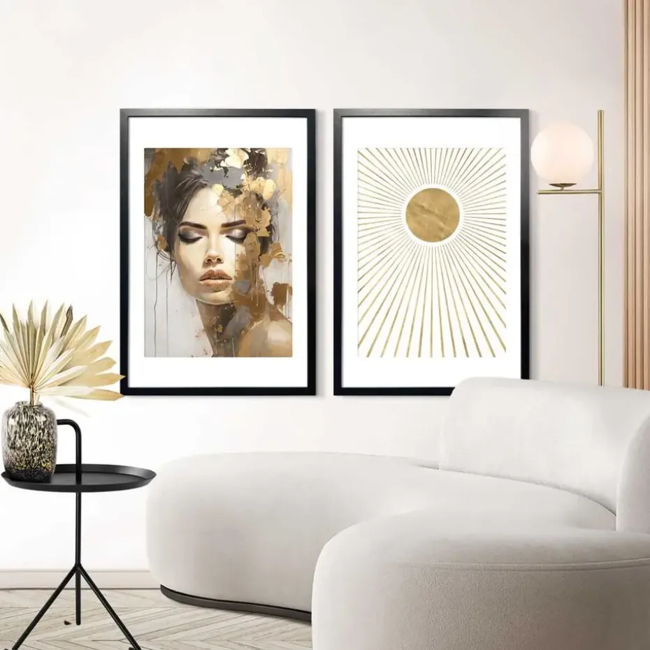 Wissellijst hout Poster 61x91,5 en 50x70 Zwart 2-pack - 61 x 91,5