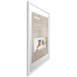 Wissellijst hout Poster 61x91,5 of 50x70 Wit - 61 x 91,5 - Wit