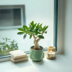 Woestijnroos - Set van 4 - Adenium obesum - Hoogte 25-40cm - ⌀10,5cm
