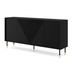 WOODY dressoir 4D 180 cm mat zwart