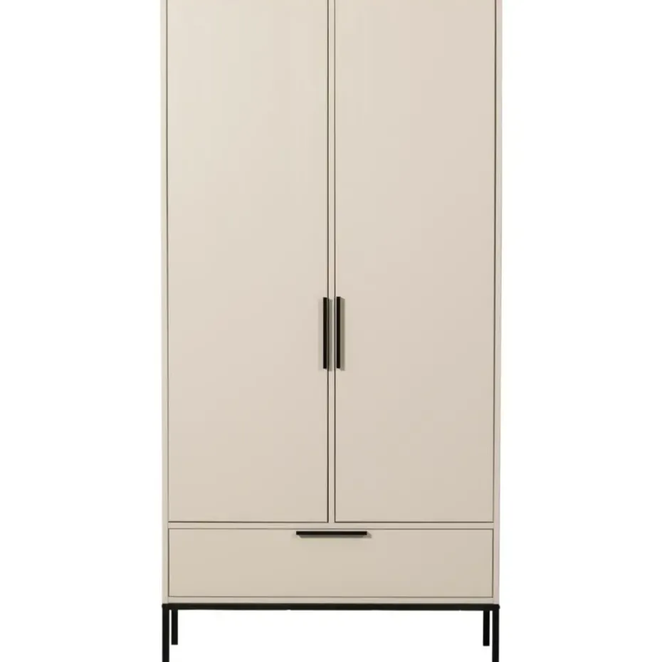 WOOOD Adam 2-deurs kast - Grenen - Dust - 200x100x53 cm