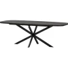 WOOOD Arros Eettafel Uitschuifbaar - Zwart - 75x180/220x90