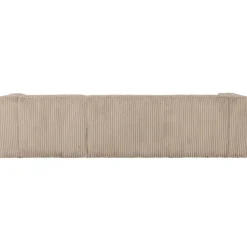WOOOD Bean Hoekbank Rechts - Ribstof - Travertin - 73x305x96