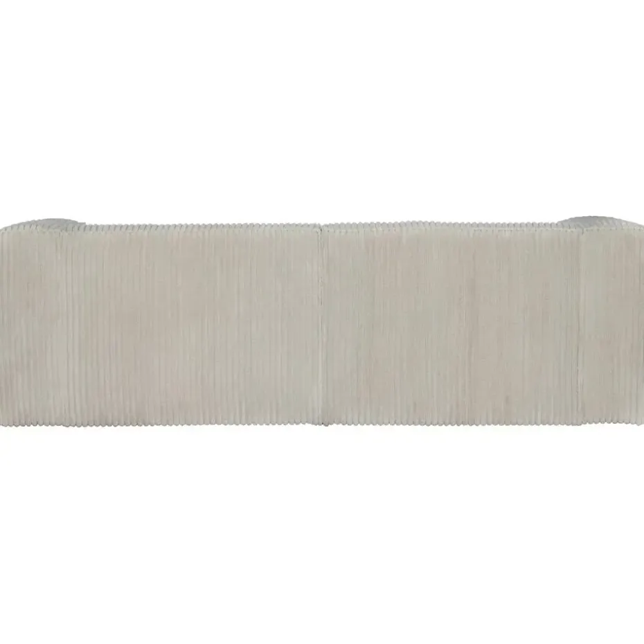 WOOOD Bean 3,5-Zits Bank - Ribstof - Naturel - 73x242x96