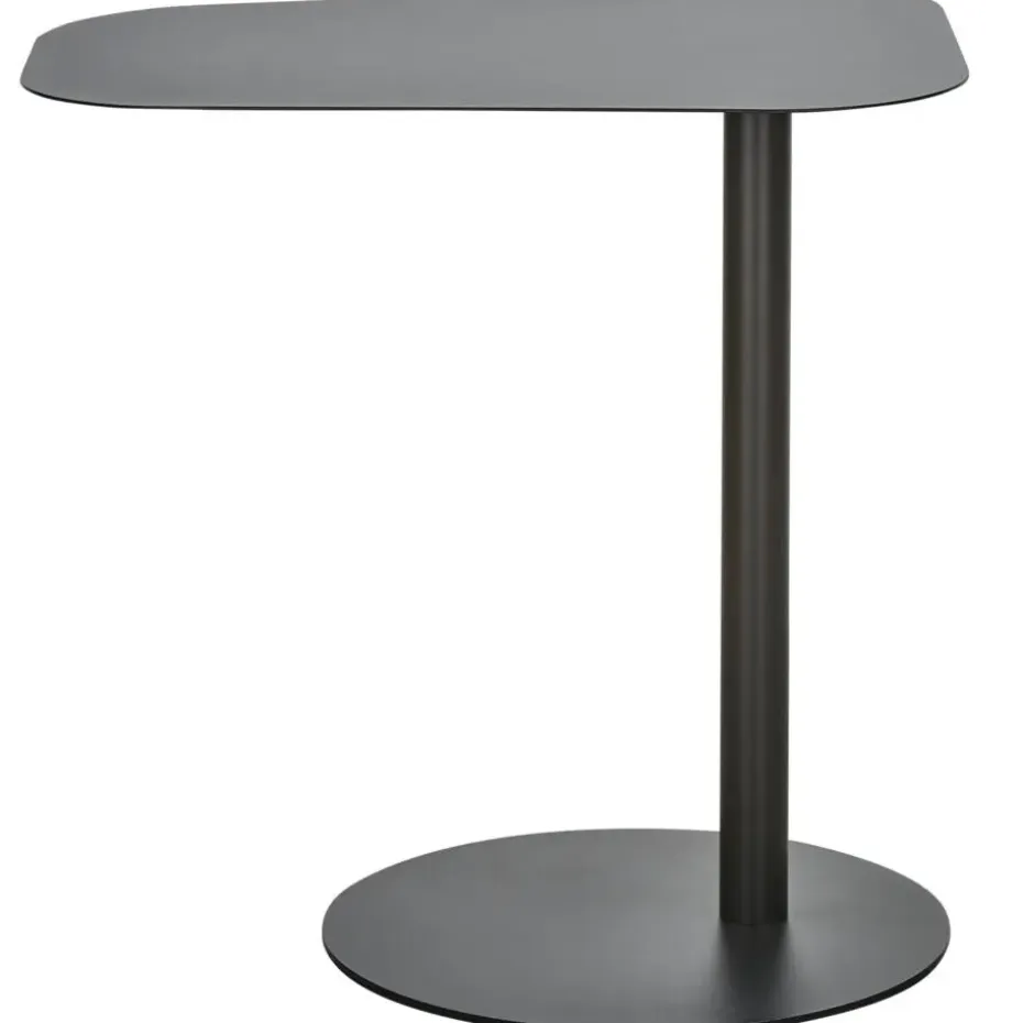WOOOD Bijzettafel Lia - Metaal - Zwart - 50x50x38