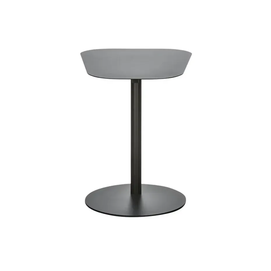 WOOOD Bijzettafel Lia - Metaal - Zwart - 50x50x38