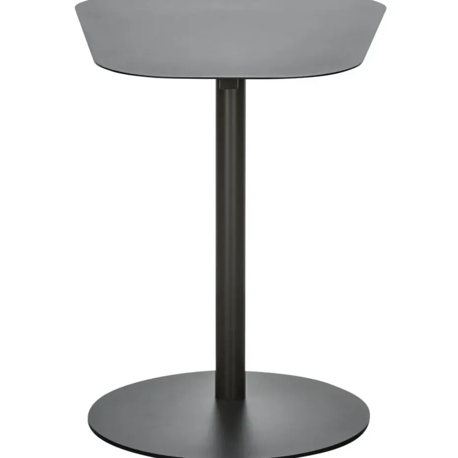 WOOOD Bijzettafel Lia - Metaal - Zwart - 50x50x38