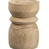 WOOOD Bikkel Kruk - Hout - Naturel - 40x28x28