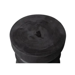 WOOOD Bikkel Kruk - Hout - Zwart - 40x28x28