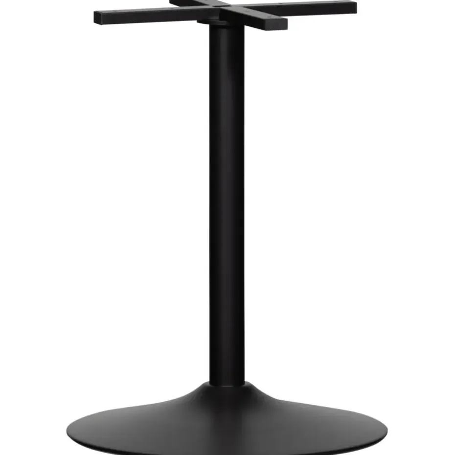 WOOOD Bistro Ronde Buisvoet - Metaal - Zwart - 72x54x54