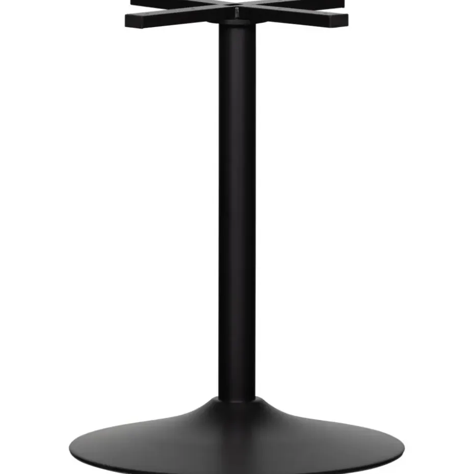 WOOOD Bistro Ronde Buisvoet - Metaal - Zwart - 72x54x54
