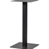 WOOOD Bistro Vierkante Bartafel Poot - Metaal - Zwart- 105x50x50