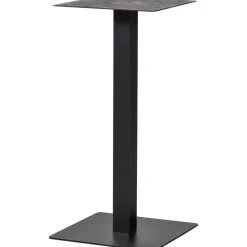 WOOOD Bistro Vierkante Bartafel Poot - Metaal - Zwart- 105x50x50