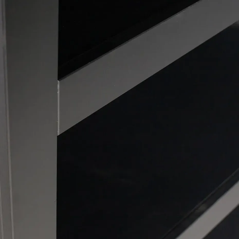 WOOOD Bonk Open Kast - Grenen - Zwart - 160x103x37