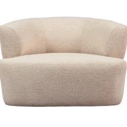 WOOOD Boris Fauteuil - Polyester - Warm Zand - 70x103x80